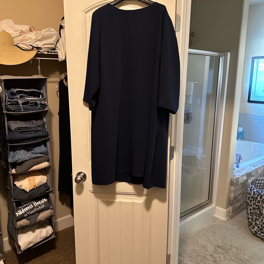 Elegant Navy Blue Dress